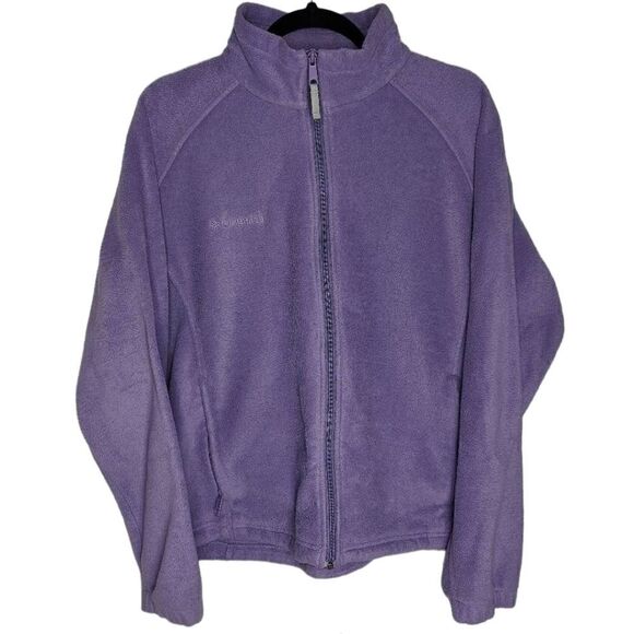 Columbia Purple Fleece Full Zip Jacket - Picture 1 of 10